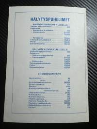 Paimion puhelin oy / Puhelinluettelo 1982