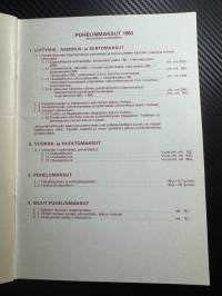 Paimion puhelin oy / Puhelinluettelo 1983