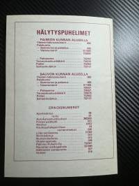 Paimion puhelin oy / Puhelinluettelo 1983