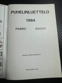 Paimion puhelin oy / Puhelinluettelo 1984