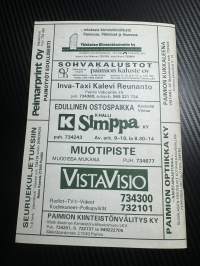 Paimion puhelin oy / Puhelinluettelo 1985