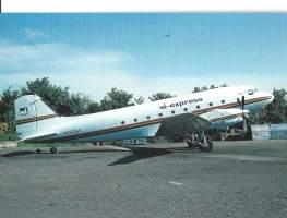 DC-3 Turbo   /  Basler Airlines  lentokonepostikortti postikortti   kulkematon