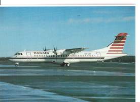 ATR 72-201 / KAR AIR  - lentokonepostikortti postikortti   kulkematon