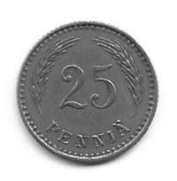 25  penniä  1927