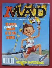 Mad Magazine, Number 347 July 1996. (Sarjakuvalehti, Sopiva keräilykappaleeksi, Printed in USA)