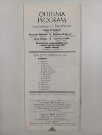 Helsingin kaupunginorkesteri konserttilehti : 5 lehteä : 1992 ; 1994 ; 1996-1998