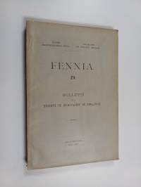 Fennia : bulletin de la Société de Géographie de Finlande 19