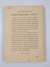 Opettamisen taito : johdatusta oppi- ja ammatillisten koulujen opettajan työhön