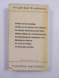 Opernfuhrer von Monteverdi bis Hindemith