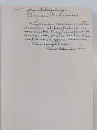 Minua on johdatettu (signeerattu, tekijän omiste)