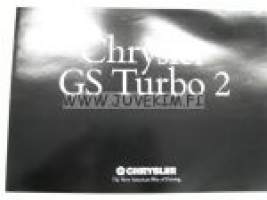 Chrysler GS Turbo 2 -myyntiesite