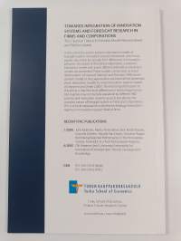 Towards integration of innovation systems and foresight research in firms and corporations : the classical Takeuchi-Nonaka model reconsidered and reformulated (ER...