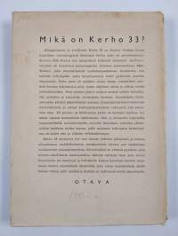 Kerho 33 : Runoja, novelleja, esseitä