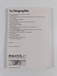 La biographie usages scientifiques et sociaux 27