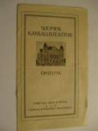 Suomen Kansallisteatteri 1.11.1912 &quot;Coriolanus&quot; -käsiohjelma 