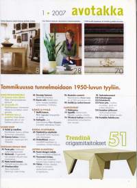 Avotakka N:o 1/2007. Ihana 50-luku! Katso muu sisältö kuvista.