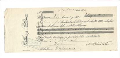 Porthan ja Putkinen  Wiipuri / Suomen Kauppapankki 1908