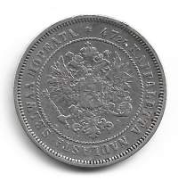 2 markkaa  1872  hopeaa