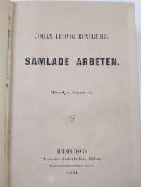 Johan Ludvig Runebergs samlade arbeten : tredje och fjerde bandet