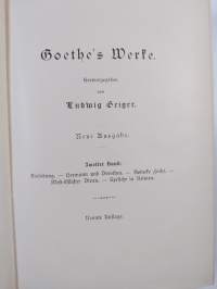 Goethe&#039;s Werke : zweiter band