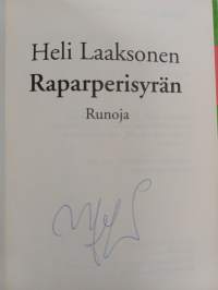 Raparperisyrän : runoja (signeerattu)
