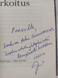 Toivon tarkoitus (signeerattu, tekijän omiste)