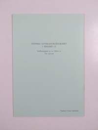 Svenska litteratursällskapet i Finland : Årsberättelse
