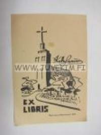 Ex Libris &quot;kirkko&quot; -kirjanomistajamerkki