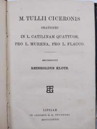 M. Tullii Ciceronis orationes in L. Catilinam quattuor, pro L. Murena, pro L. Flacco : Oratio qua L. Catilinam Emisit in Senatu Habita