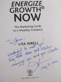 Energize Growth Now - The Marketing Guide to a Wealthy Company (signeerattu, tekijän omiste)