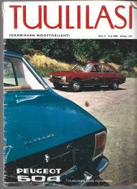 Tuulilasi 1969 nr 2 / Peugeot 504, moottorikelkka, Austin 1300, autosammuttimet, Srite Alpine asuntovaunu, Ford Capri