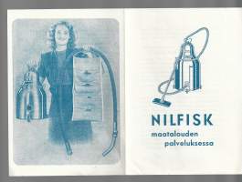 Nilfisk maatalouden palveluksessa - vanha mainos