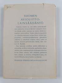 Suomen avioliittolainsäädäntö pääpiirteissään