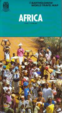 Bartholomew World Travel Map - Africa -  1986