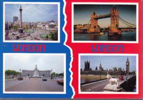 18 kpl Greetings from London/London -postikorttia. Kulkemattomia