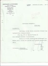 Hartman von Witzleben Tampere 1935  - firmalomake