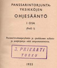 Panssarintorjuntayksikköjen ohjesääntö I osa