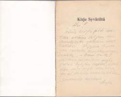 Kirje Syväriltä, 1975. 1.p.