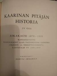 Kaarinan pitäjän historia  osat 1-2 ja 3-4  v. 1981