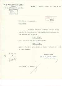 P H Kaihola Oy Mikkeli   1935 -  firmalomake