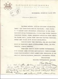 Karjalan Sivistysseura  Helsinki 1935 firmalomake