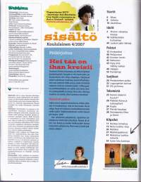 Koululainen 2007/4. Keskiaukeama-julisteessa vain toinen puoli:  Mika Kallio, hevonen