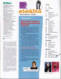 Koululainen 2007/5. Keskiaukeama-julisteessa (AVAAMATON!) Cristiano Ronaldo, Misch Barton, kani, Keira Knightley