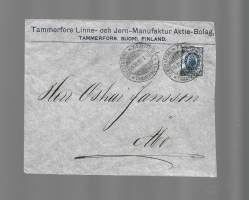 Tammerfors Linne- och Manufaktur Ab Tammerfors  - firmakuori 1902