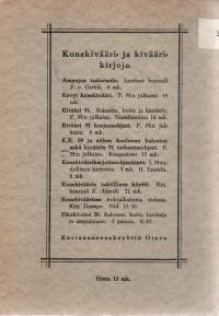Konekivääri 09  -Rakenne, hoito ja käsittely