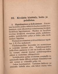 Kivääri 91 Rakenne, hoito ja käsittely