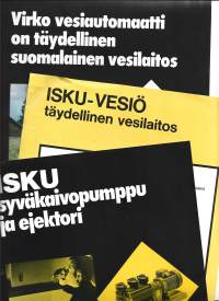 Isku - Vesiö ja Virko  pumppu / vesiautomaatti - tuote-esite / Lohja Oy Semika Virkkalan Konepaja Virkkala  3 kpl