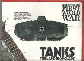 Tanks the Land Ironclads / History of WW I - juliste koko A2 taitettu kirjekokoon