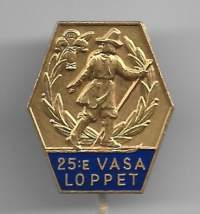 25:e  Vasa Loppet  neulamerkki  rintamerkki
