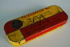 Nokia Paikkarasia nr 1 - tyhjä   tuotepakkaus peltiä   9x3x1,5  cm